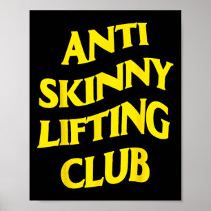 Poster Club de levage anti maigre musculation