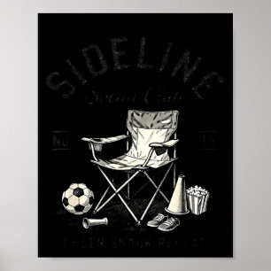 Poster Club de loisirs de côté Cheer Snack Repeat Maman d