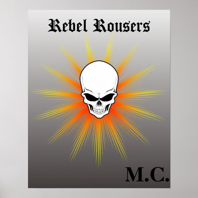 Poster Club de moto Rebel Rousers (Devant)