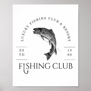 Poster Club de pêche