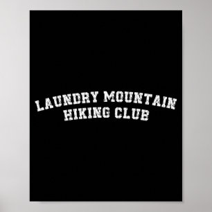 Poster Club de randonnée montagne de linge humour de nett