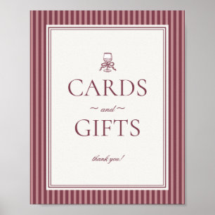 Poster Club de vignoble vinicole Panneau de cartes et cad