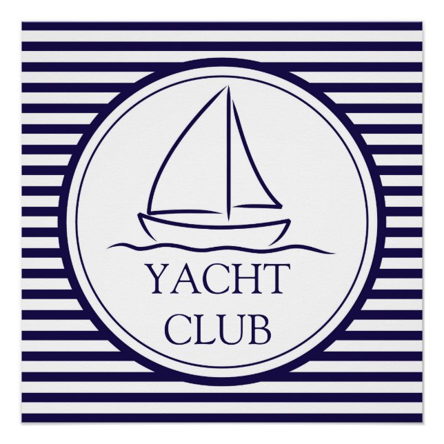 Poster Club de yacht (Devant)
