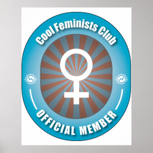 Poster Club des féministes cool