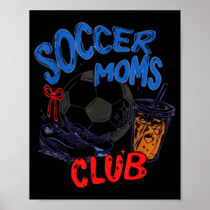 Poster Club des mamans de footballeurs rétro Café glacé S