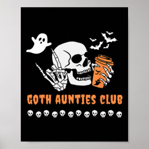 Poster Club des tantes gothiques Tante Halloween Spooky G