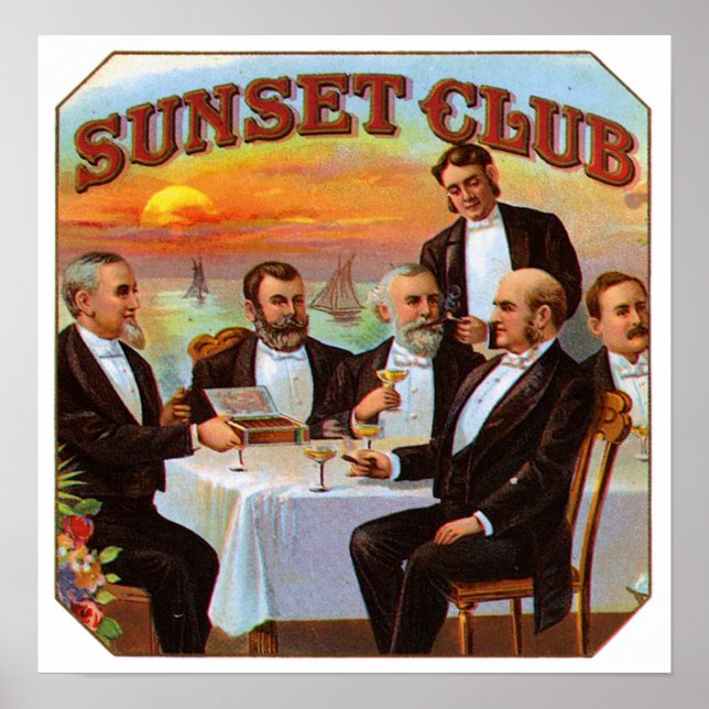 Poster Club Sunset (Devant)