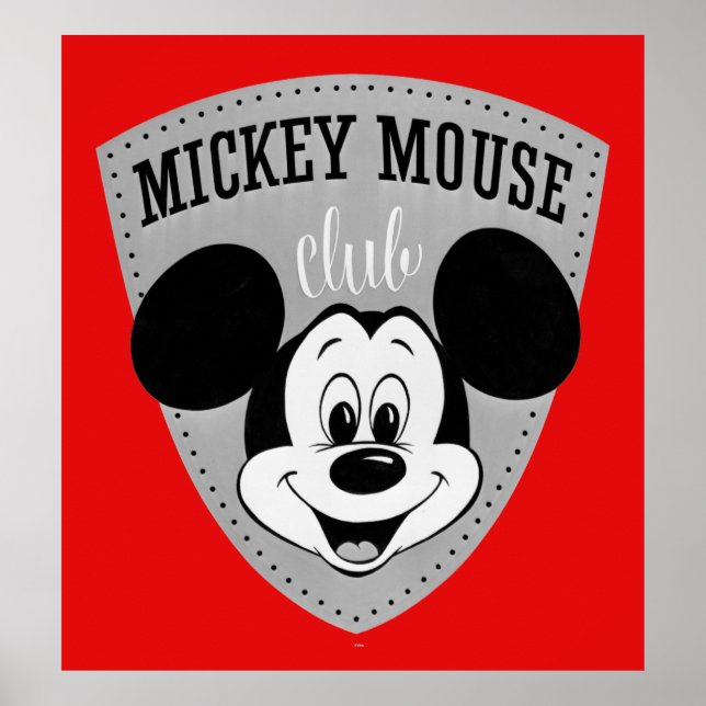 Poster Club vintage Mickey (Devant)