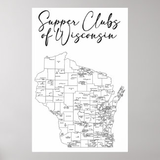 Poster Clubs de soupe du Wisconsin