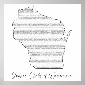 Poster Clubs de soupe du Wisconsin