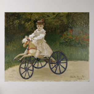 Poster Clude Monet - Jean Monet sur son Hobby Horse 1872
