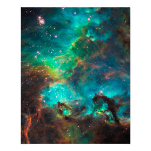 Poster Cluster de Stunning Aqua Star