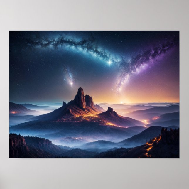 Poster Cluster d'étoiles mystique (Devant)