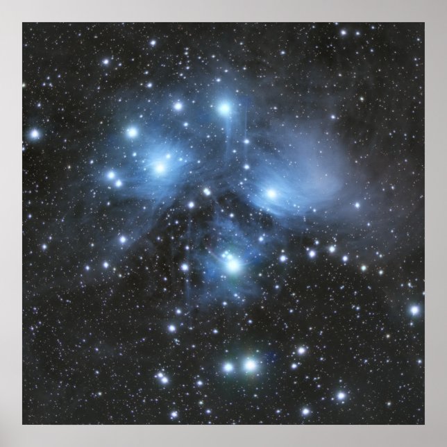 Poster Cluster M45 Pleaides (Devant)
