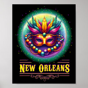 Poster Cly La Nouvelle-Orléans Bourbon Street Cool Fun No
