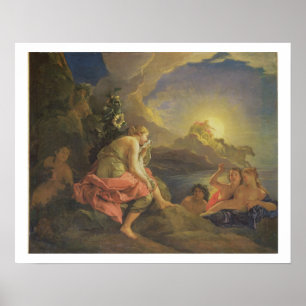 Poster Clytie Transformée en tournesol, 1688 (huile sur