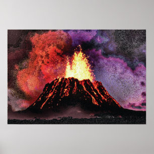 Poster Cmyk de special du volcan 9