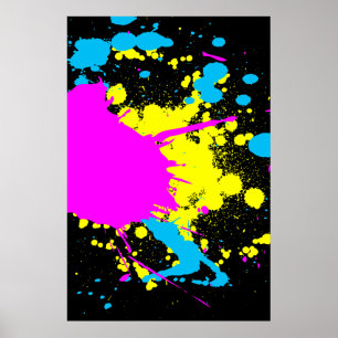 Poster CMYK Splash