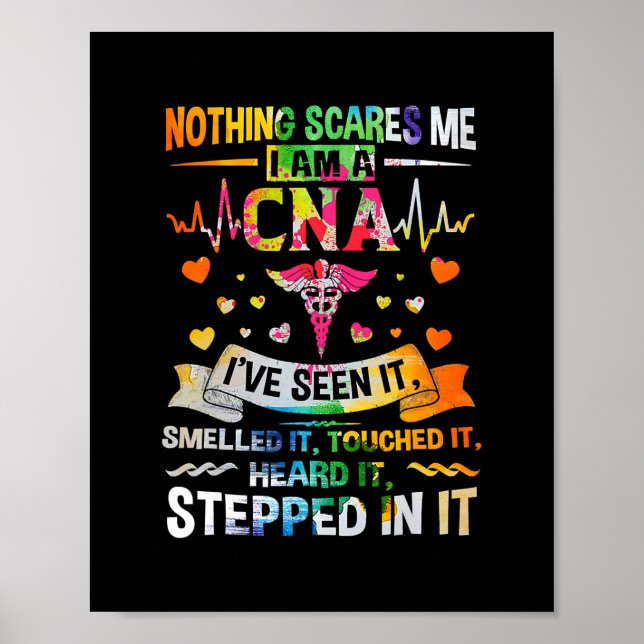 Poster CNA Rien ne me fait peur Je suis une infirmière de (Devant)