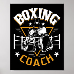 Poster Coach de boxe - Kickboxer Kickboxer Gym Boxer 1