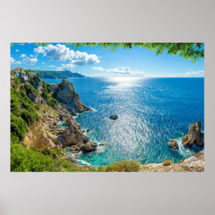 Poster Coastline   Palaiokastritsa, Corfu, Greece