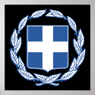 Poster Coat of arms of Greece