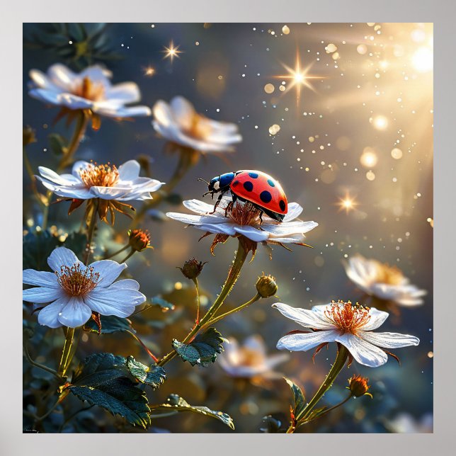 Poster coccinelle dynamique (Devant)
