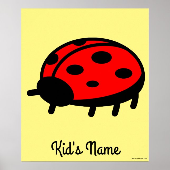 Poster coccinelle rouge (Devant)