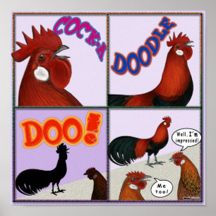 Poster Cock-A-Doodle-Doo !