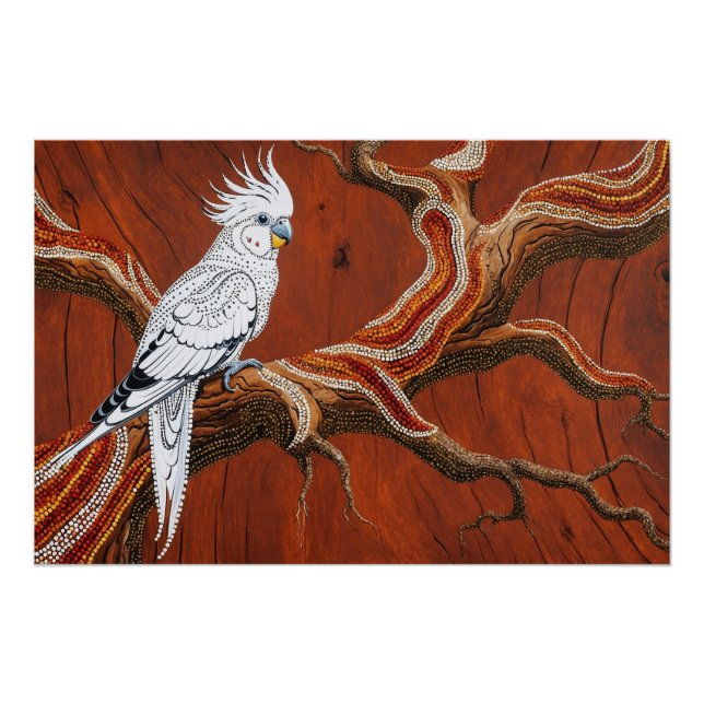 Poster Cockatiel australien (Devant)