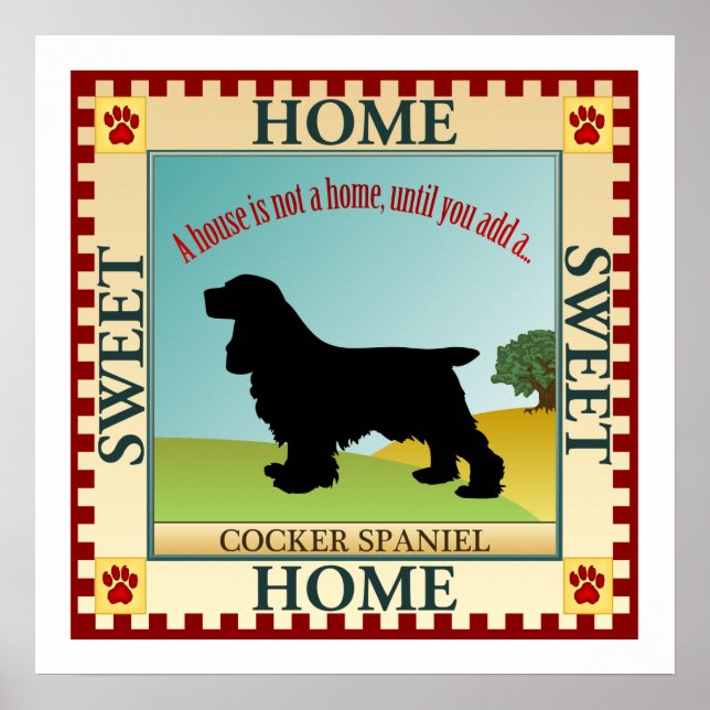 Poster Cocker Spaniel (Devant)