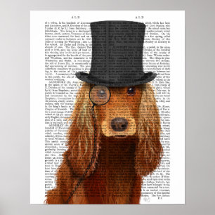 Poster Cocker Spaniel, Formal Hound et Casquette