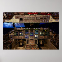 COCKPIT DE LA NAVETTE SPATIALE