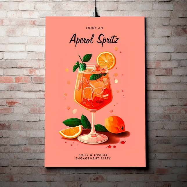 Poster Cocktail Aperol Spritz (Créateur téléchargé)