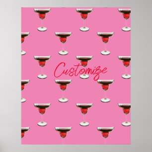 Poster Cocktail Big Red Margarita Boire Thunder_Cove