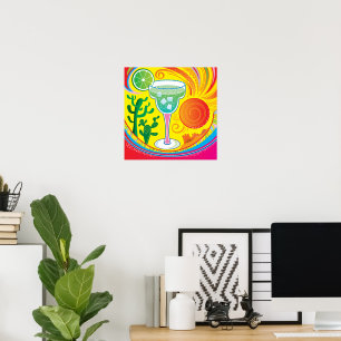 Poster Cocktail Coloré