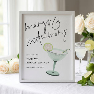 Poster Cocktail de mariage de Margs Bienvenue à la fête d