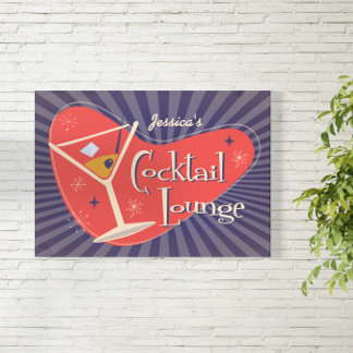 Poster Cocktail Lounge Au Milieu Du Siècle