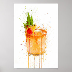 Poster Cocktail Mai Tai