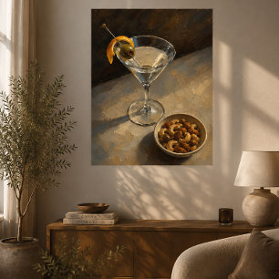 Poster Cocktail Martini de Peintre