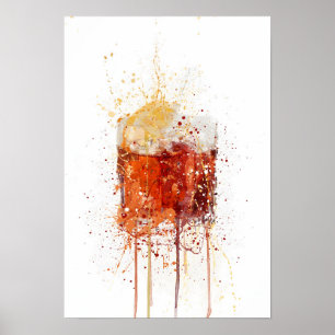 Poster Cocktail Negroni
