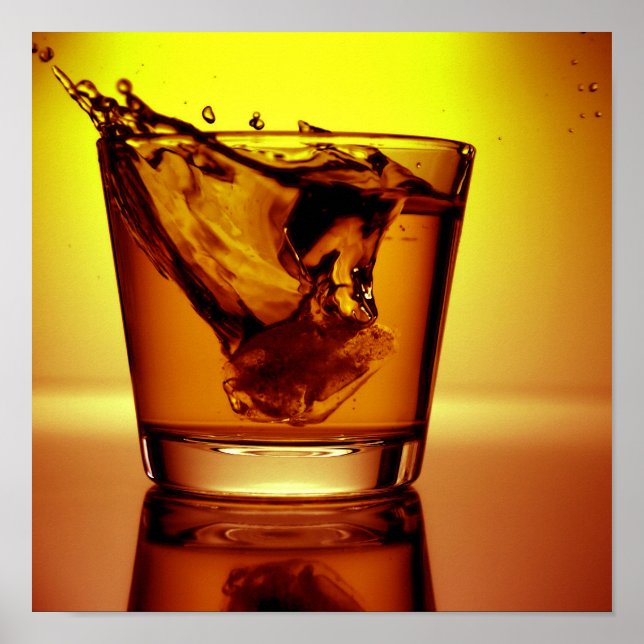 Poster Cocktail orange (Devant)