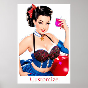 Poster Cocktail Party Girl Thunder_Cove