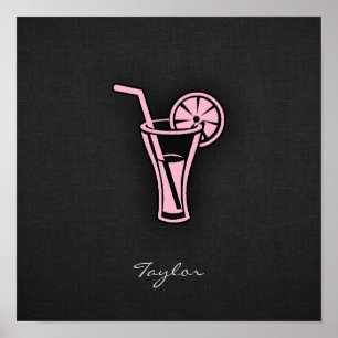 Poster Cocktail rose pâle
