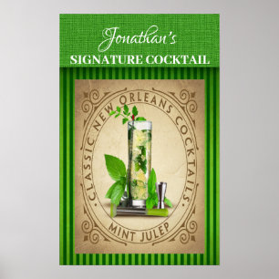 Poster Cocktail Signature vintage