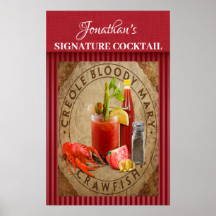 Poster Cocktail Signature vintage