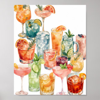 Poster Cocktails Living Room decor