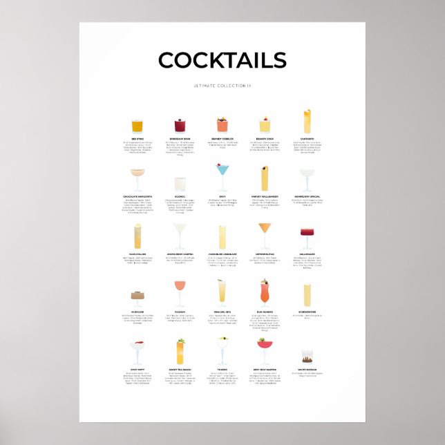 Poster Cocktails Ultimate Collection IV (Devant)