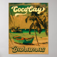 Coco Cay Island Bahamas Souvenirs Vintages 80s