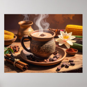 POSTER COCOA - MAYA - AZTÈQUE